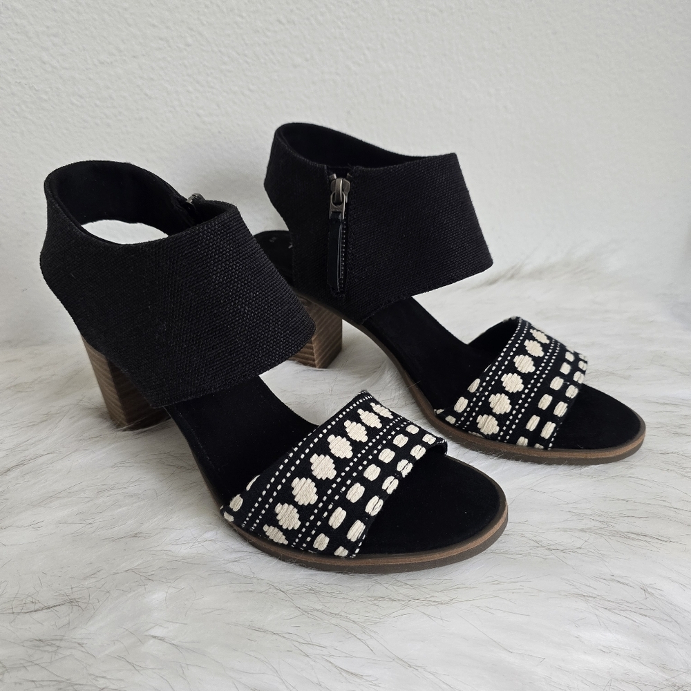 TOMS Women's Majorca Block Heel Sandals Women's 9 - Picture 1 of 10